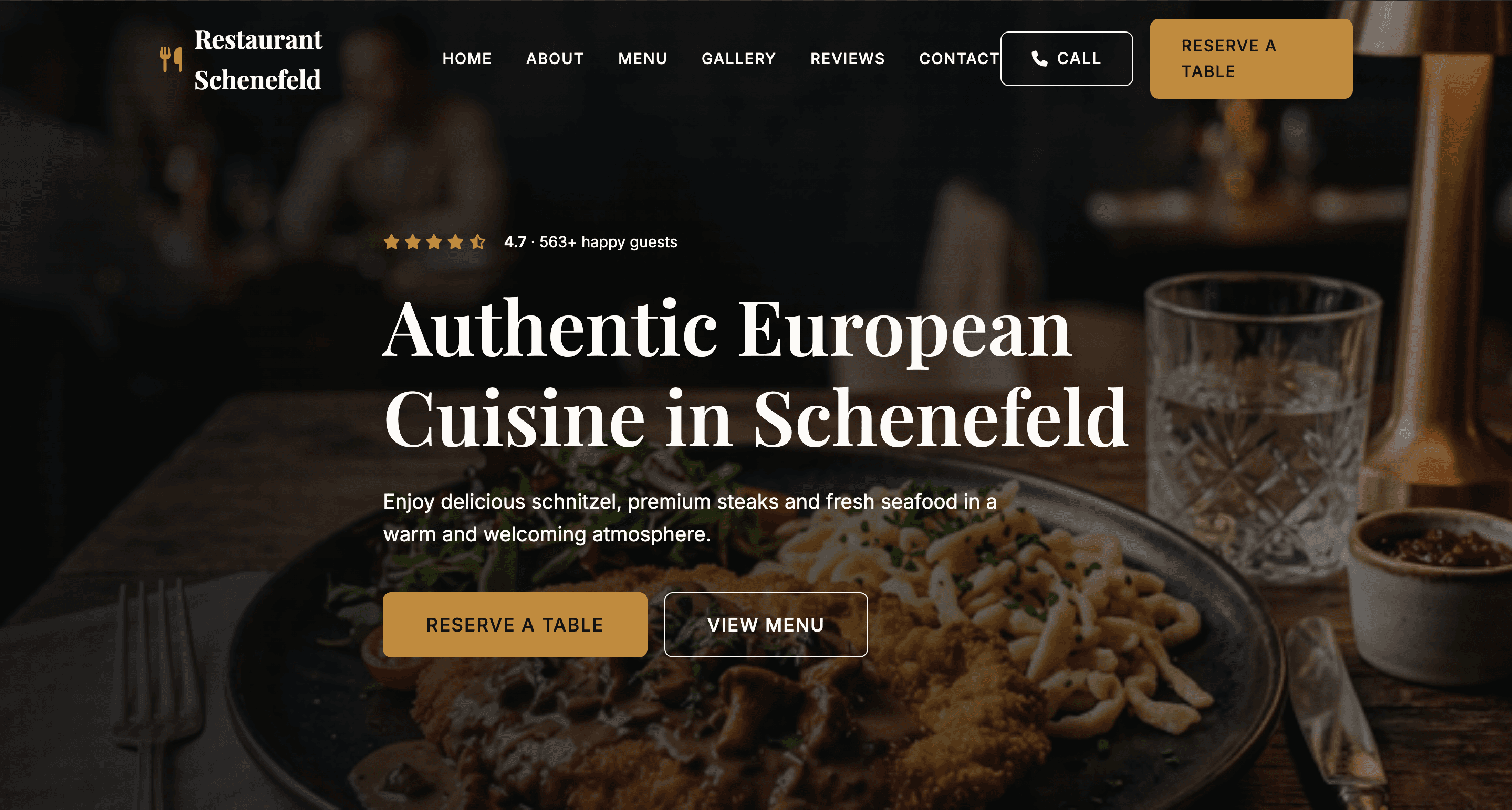Restaurant Website Demo